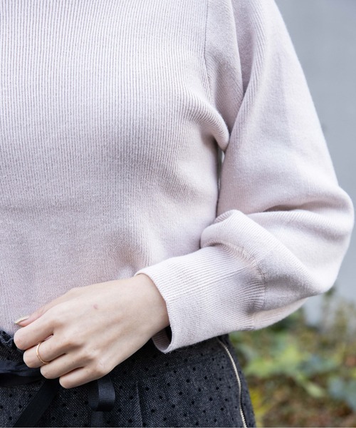 flower（フラワー）の「シンプルレディニット（ニット/セーター・レディース・アイボリー/ベージュ/ピンク・FREE）」の22枚目の写真