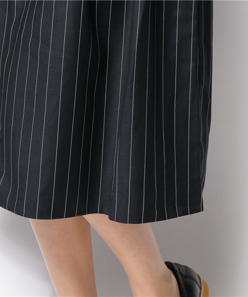 Chico（チコ）の「ストライプミモレSKT（スカート・レディース・ネイビー/グレー・FREE）」の5枚目の写真