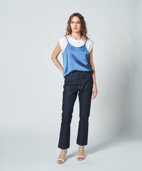 N.O.R.C(ノーク)の「サテンキャミソール(キャミソール・レディース・ブラック/ライトグリーン/ブルーグレー/スモークピンク/グレイッシュベージュ・S/M)」の21枚目の写真