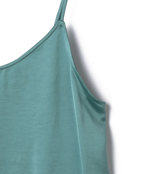 N.O.R.C(ノーク)の「サテンキャミソール(キャミソール・レディース・ブラック/ライトグリーン/ブルーグレー/スモークピンク/グレイッシュベージュ・S/M)」の22枚目の写真