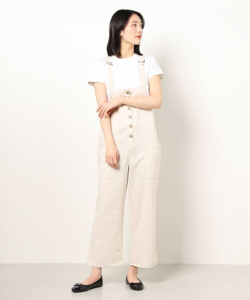 KRIFF MAYER Lady's Collection（クリフメイヤーレディースコレクション）の「ナチュラルオーバーオール（サロペット/オーバーオール・レディース・ネイビー/オフホワイト/カーキ/カラフル/ベージュ・LARGE/MEDIUM）」の20枚目の写真