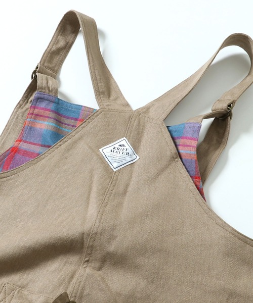 KRIFF MAYER Lady's Collection（クリフメイヤーレディースコレクション）の「ナチュラルオーバーオール（サロペット/オーバーオール・レディース・ネイビー/オフホワイト/カーキ/カラフル/ベージュ・LARGE/MEDIUM）」の17枚目の写真