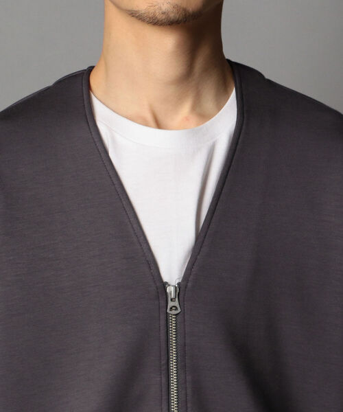 GLOSTER（グロスター）の「ダンボール zipカーディガン（カーディガン/ボレロ・メンズ・チャコールグレー/ライトグレー/ベージュ・L/S/M）」の18枚目の写真