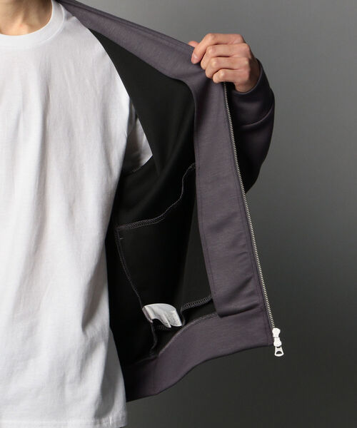 GLOSTER（グロスター）の「ダンボール zipカーディガン（カーディガン/ボレロ・メンズ・チャコールグレー/ライトグレー/ベージュ・L/S/M）」の9枚目の写真