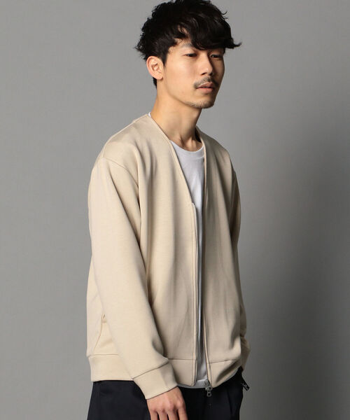 GLOSTER（グロスター）の「ダンボール zipカーディガン（カーディガン/ボレロ・メンズ・チャコールグレー/ライトグレー/ベージュ・L/S/M）」の7枚目の写真