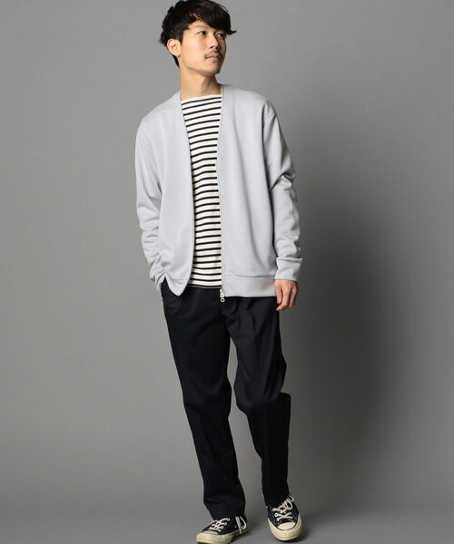 GLOSTER（グロスター）の「ダンボール zipカーディガン（カーディガン/ボレロ・メンズ・チャコールグレー/ライトグレー/ベージュ・L/S/M）」の16枚目の写真