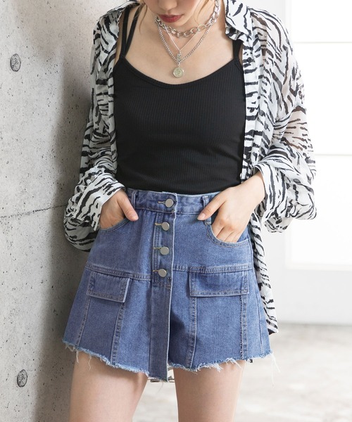 Newlyme(ニューリーミー)の「アシメデザインデニムパンツ(デニムパンツ・レディース・ライトインディゴブルー・SMALL/MEDIUM/LARGE)」の3枚目の写真