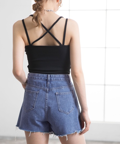 Newlyme(ニューリーミー)の「アシメデザインデニムパンツ(デニムパンツ・レディース・ライトインディゴブルー・SMALL/MEDIUM/LARGE)」の6枚目の写真