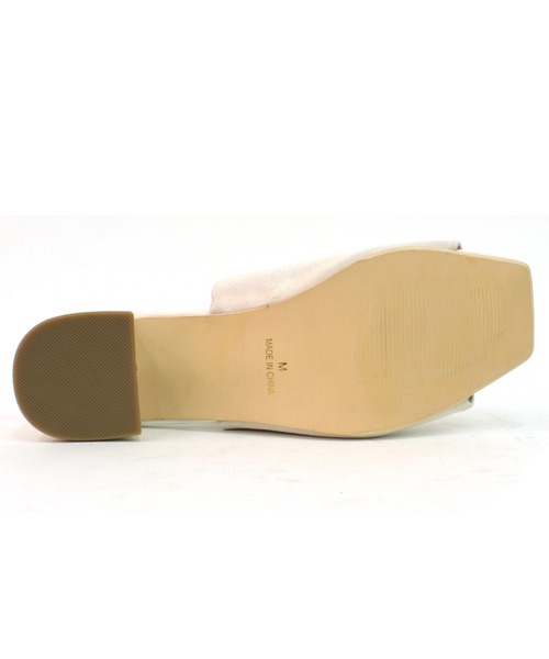 RiiiKa(リーカ)の「スクエアトゥサテンサンダル 【RiiiKa/リーカ】(サンダル・レディース・ブラック/ブラウン系その他/アイボリー・S/M/L/LL)」の9枚目の写真