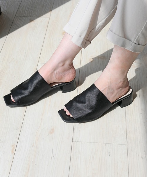 RiiiKa(リーカ)の「スクエアトゥサテンサンダル 【RiiiKa/リーカ】(サンダル・レディース・ブラック/ブラウン系その他/アイボリー・S/M/L/LL)」の21枚目の写真