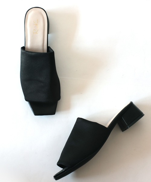 RiiiKa(リーカ)の「スクエアトゥサテンサンダル 【RiiiKa/リーカ】(サンダル・レディース・ブラック/ブラウン系その他/アイボリー・S/M/L/LL)」の18枚目の写真