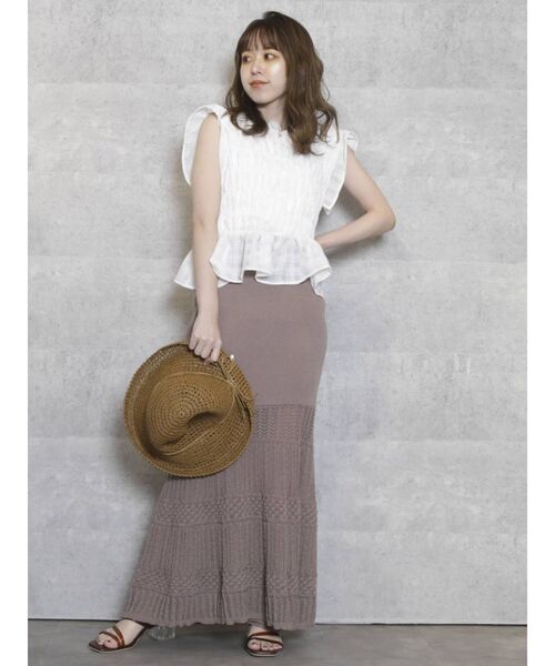 dazzlin（ダズリン）の「ダブルシャーリグアソートブラウス（シャツ/ブラウス・レディース・オフホワイト/オレンジ/イエロー/ブルー/その他/その他1/その他2・FREE）」の19枚目の写真