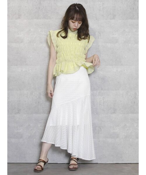 dazzlin（ダズリン）の「ダブルシャーリグアソートブラウス（シャツ/ブラウス・レディース・オフホワイト/オレンジ/イエロー/ブルー/その他/その他1/その他2・FREE）」の15枚目の写真