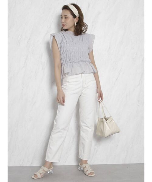 dazzlin（ダズリン）の「ダブルシャーリグアソートブラウス（シャツ/ブラウス・レディース・オフホワイト/オレンジ/イエロー/ブルー/その他/その他1/その他2・FREE）」の20枚目の写真