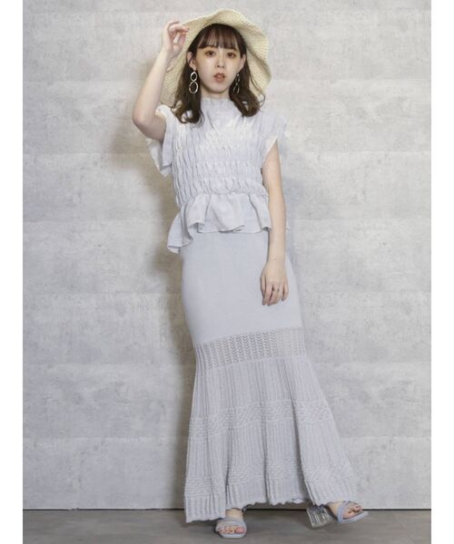 dazzlin（ダズリン）の「ダブルシャーリグアソートブラウス（シャツ/ブラウス・レディース・オフホワイト/オレンジ/イエロー/ブルー/その他/その他1/その他2・FREE）」の12枚目の写真