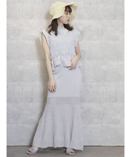 dazzlin（ダズリン）の「ダブルシャーリグアソートブラウス（シャツ/ブラウス・レディース・オフホワイト/オレンジ/イエロー/ブルー/その他/その他1/その他2・FREE）」の10枚目の写真