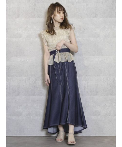 dazzlin（ダズリン）の「ダブルシャーリグアソートブラウス（シャツ/ブラウス・レディース・オフホワイト/オレンジ/イエロー/ブルー/その他/その他1/その他2・FREE）」の14枚目の写真