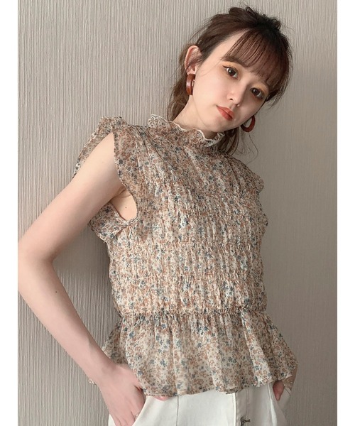 dazzlin（ダズリン）の「ダブルシャーリグアソートブラウス（シャツ/ブラウス・レディース・オフホワイト/オレンジ/イエロー/ブルー/その他/その他1/その他2・FREE）」の6枚目の写真