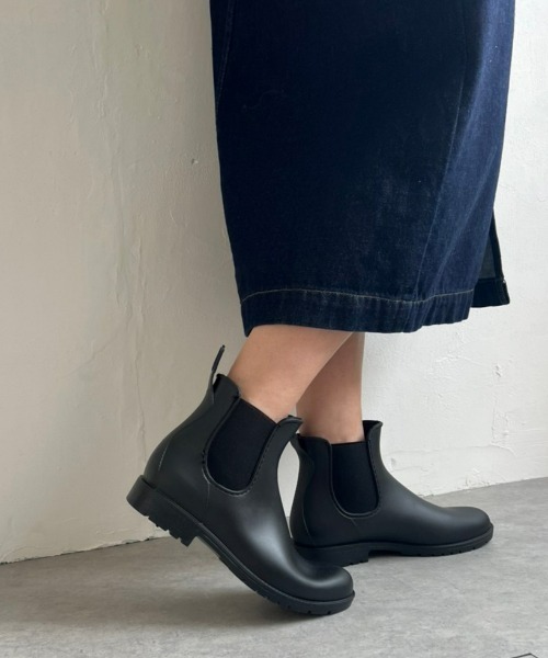 LBC(エルビーシー)の「サイドゴアレインブーツ(レインシューズ・レディース・ブラック/ブラウン・M/L)」の5枚目の写真