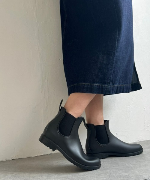 LBC(エルビーシー)の「サイドゴアレインブーツ(レインシューズ・レディース・ブラック/ブラウン・M/L)」の6枚目の写真