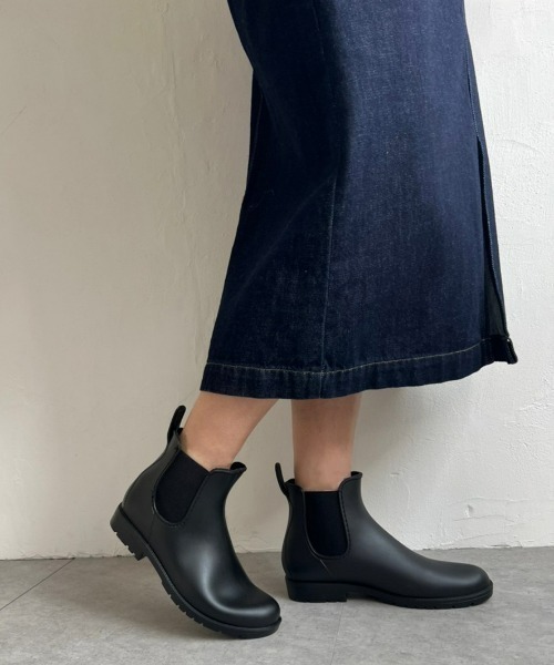 LBC(エルビーシー)の「サイドゴアレインブーツ(レインシューズ・レディース・ブラック/ブラウン・M/L)」の8枚目の写真