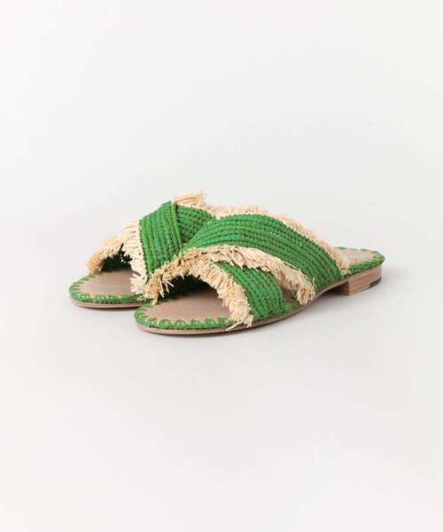 KBF+（ケービーエフプラス）の「CHAUGAM　フリンジサンダル∴（サンダル・レディース・ピンク/グリーン・36/37/38）」の2枚目の写真