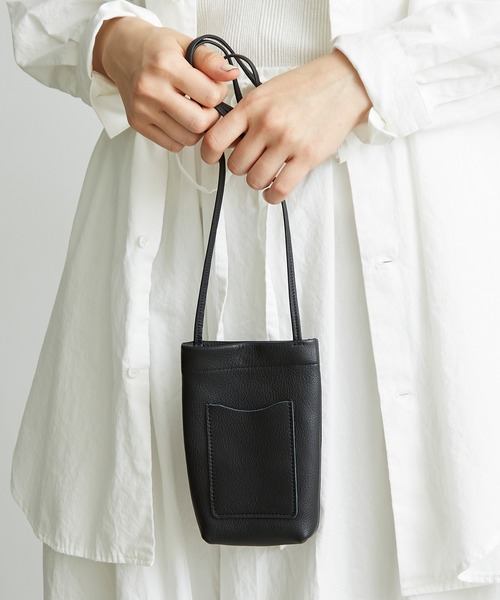 note et silence （ノートエシロンス）の「.バレンシア　BAG　XS（ショルダーバッグ・レディース・ブラック/ライトブルー/ライトグレー・FREE）」の4枚目の写真