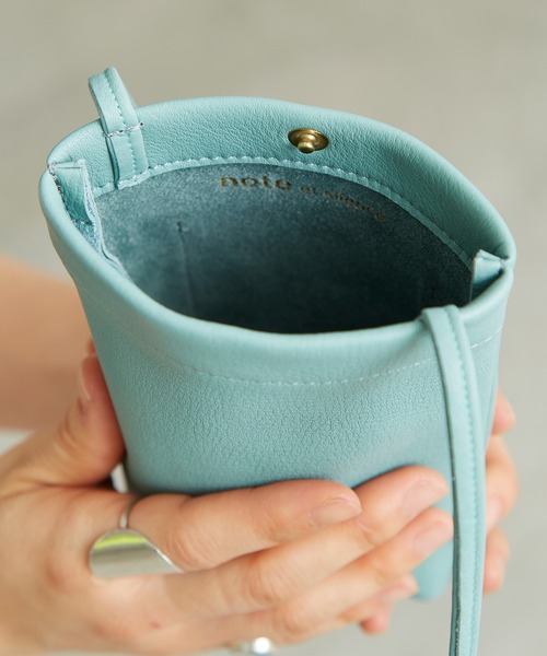 note et silence （ノートエシロンス）の「.バレンシア　BAG　XS（ショルダーバッグ・レディース・ブラック/ライトブルー/ライトグレー・FREE）」の7枚目の写真