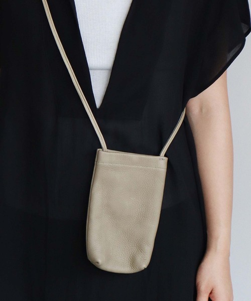 note et silence （ノートエシロンス）の「.バレンシア　BAG　XS（ショルダーバッグ・レディース・ブラック/ライトブルー/ライトグレー・FREE）」の9枚目の写真