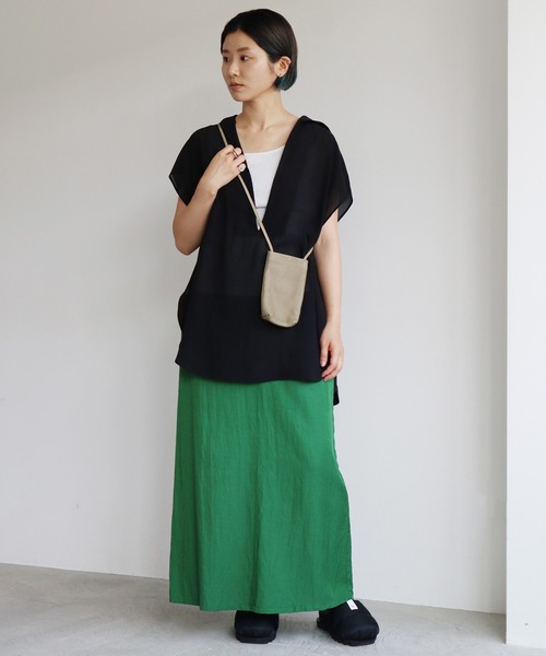 note et silence （ノートエシロンス）の「.バレンシア　BAG　XS（ショルダーバッグ・レディース・ブラック/ライトブルー/ライトグレー・FREE）」の11枚目の写真