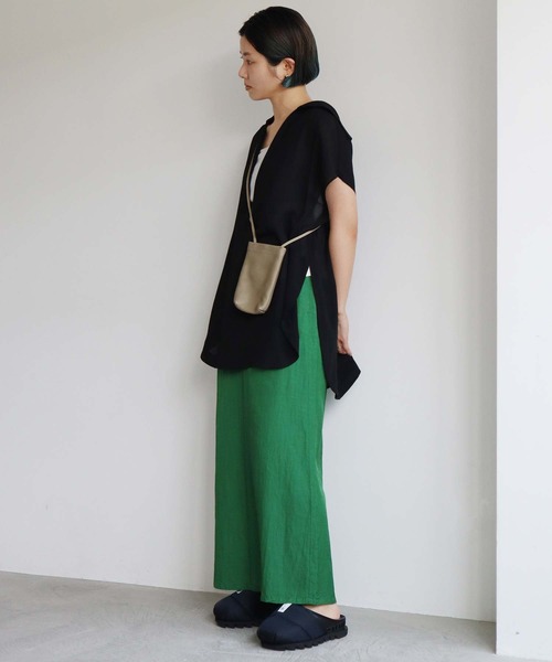 note et silence （ノートエシロンス）の「.バレンシア　BAG　XS（ショルダーバッグ・レディース・ブラック/ライトブルー/ライトグレー・FREE）」の12枚目の写真