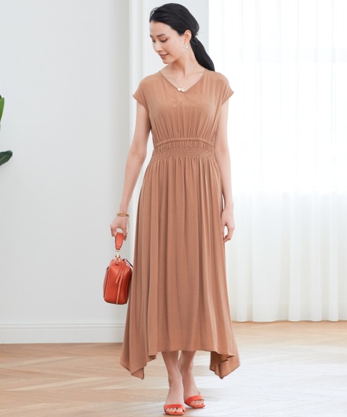 セール Anayi アナイ のファッション ワンピース ドレス ワンピース ワンピース ワンピース をセール 価格で購入できます Anayi キュプラポプリンシャーリング 正規商品販売店