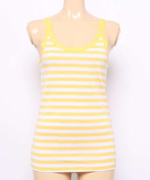 BENETTON (UNITED COLORS OF BENETTON)（ベネトンユナイテッドカラーズオブベネトン）の「ボーダーキャミソール（キャミソール・レディース・レッド/ブルー/ブラック/イエロー・X-SMALL/MEDIUM/SMALL/LARGE）」の3枚目の写真