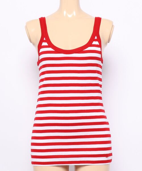 BENETTON (UNITED COLORS OF BENETTON)（ベネトンユナイテッドカラーズオブベネトン）の「ボーダーキャミソール（キャミソール・レディース・レッド/ブルー/ブラック/イエロー・X-SMALL/MEDIUM/SMALL/LARGE）」の20枚目の写真