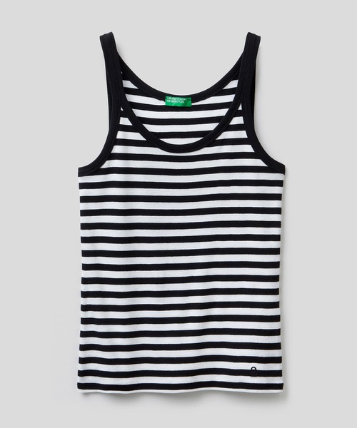 BENETTON (UNITED COLORS OF BENETTON)（ベネトンユナイテッドカラーズオブベネトン）の「ボーダーキャミソール（キャミソール・レディース・レッド/ブルー/ブラック/イエロー・X-SMALL/MEDIUM/SMALL/LARGE）」の17枚目の写真