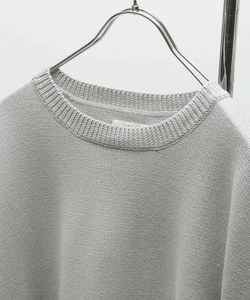 NILWAY(ニルウェイ)の「コットン畦編みサイドベルトスリットニットベスト(ベスト・メンズ・グレイッシュベージュ/ブラック/ブラウン/グレー/チャコール/ベージュ系/ネイビー/ダークグリーン・MEDIUM/LARGE/X-LARGE)」の11枚目の写真