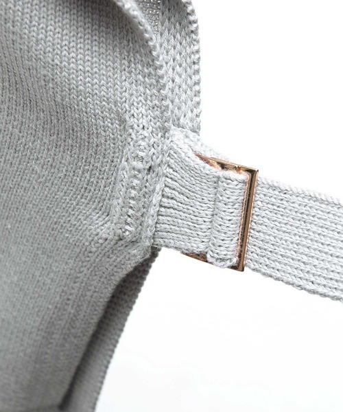 NILWAY(ニルウェイ)の「コットン畦編みサイドベルトスリットニットベスト(ベスト・メンズ・グレイッシュベージュ/ブラック/ブラウン/グレー/チャコール/ベージュ系/ネイビー/ダークグリーン・MEDIUM/LARGE/X-LARGE)」の13枚目の写真