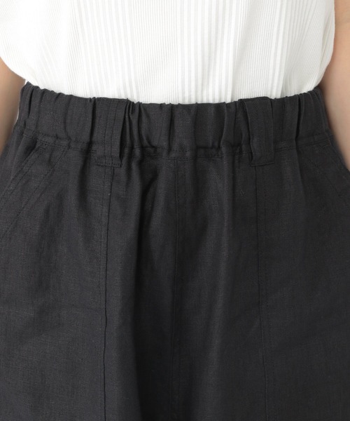 studio CLIP（スタディオクリップ）の「[ユニセックス/WEB限定]リネンイージーハーフパンツ（その他パンツ・レディース・カーキ/ブラック/アイボリー・FREE）」の12枚目の写真