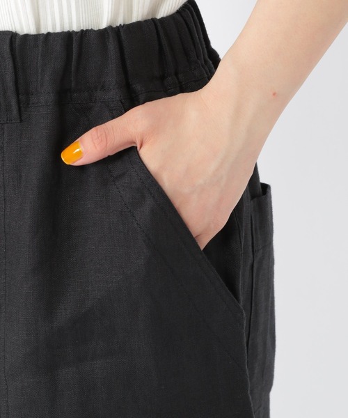 studio CLIP（スタディオクリップ）の「[ユニセックス/WEB限定]リネンイージーハーフパンツ（その他パンツ・レディース・カーキ/ブラック/アイボリー・FREE）」の14枚目の写真