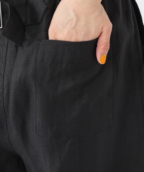 studio CLIP（スタディオクリップ）の「[ユニセックス/WEB限定]リネンイージーハーフパンツ（その他パンツ・レディース・カーキ/ブラック/アイボリー・FREE）」の7枚目の写真