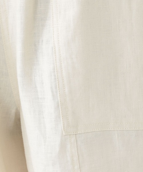 studio CLIP（スタディオクリップ）の「[ユニセックス/WEB限定]リネンイージーハーフパンツ（その他パンツ・レディース・カーキ/ブラック/アイボリー・FREE）」の5枚目の写真
