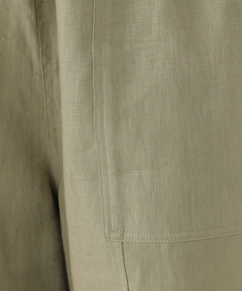 studio CLIP（スタディオクリップ）の「[ユニセックス/WEB限定]リネンイージーハーフパンツ（その他パンツ・レディース・カーキ/ブラック/アイボリー・FREE）」の11枚目の写真