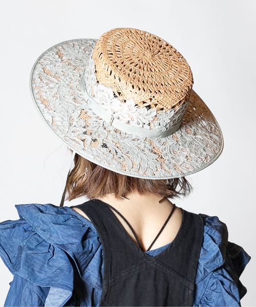 【CA4LA】SHABBY CHIC 2《グレージュ》 CA4LA（カシラ）の「SHABBY CHIC（ハット）」 - WEAR