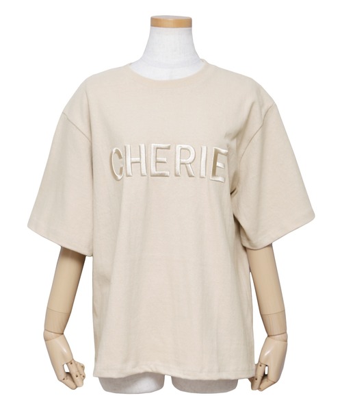 reca（レカ）の「立体ロゴ刺繍Ｔシャツ（Tシャツ/カットソー・レディース・オフホワイト/グレイッシュベージュ/チャコール/カーキ/グレー/ベージュ/ブラック/ベージュ系その他・FREE）」の18枚目の写真