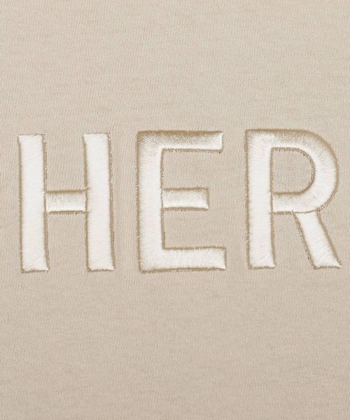reca（レカ）の「立体ロゴ刺繍Ｔシャツ（Tシャツ/カットソー・レディース・オフホワイト/グレイッシュベージュ/チャコール/カーキ/グレー/ベージュ/ブラック/ベージュ系その他・FREE）」の19枚目の写真