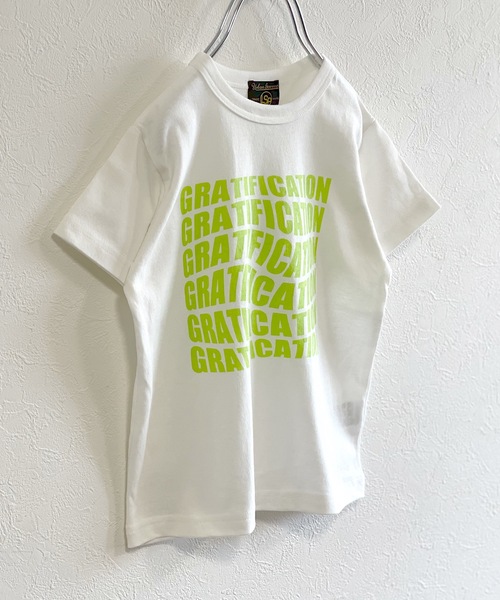 Life Support Products(ライフサポートプロダクツ)の「空紡糸ロゴT(80~150cm)(Tシャツ/カットソー・キッズ・ホワイト/ライトグリーン/ライトブルー/パープル/ブラック・120/80/100/130/150/90/110/140/95)」の1枚目の写真