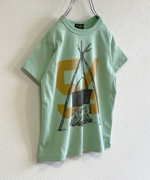 Life Support Products(ライフサポートプロダクツ)の「空紡糸ロゴT(80~150cm)(Tシャツ/カットソー・キッズ・ホワイト/ライトグリーン/ライトブルー/パープル/ブラック・120/80/100/130/150/90/110/140/95)」の3枚目の写真