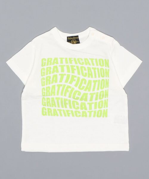 Life Support Products(ライフサポートプロダクツ)の「空紡糸ロゴT(80~150cm)(Tシャツ/カットソー・キッズ・ホワイト/ライトグリーン/ライトブルー/パープル/ブラック・120/80/100/130/150/90/110/140/95)」の6枚目の写真