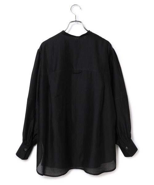 ADAM ET ROPE'(アダムエロペ)の「<洗える>フォルムスリーブシアーシャツ(シャツ/ブラウス・レディース・ブラック/ピンク/イエロー系その他・FREE)」の5枚目の写真