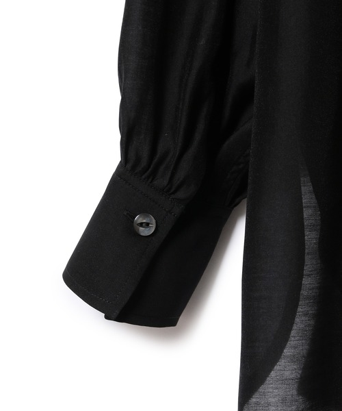 ADAM ET ROPE'(アダムエロペ)の「<洗える>フォルムスリーブシアーシャツ(シャツ/ブラウス・レディース・ブラック/ピンク/イエロー系その他・FREE)」の15枚目の写真